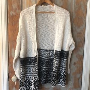 Anthropologie Moth black white Cardigan Medium